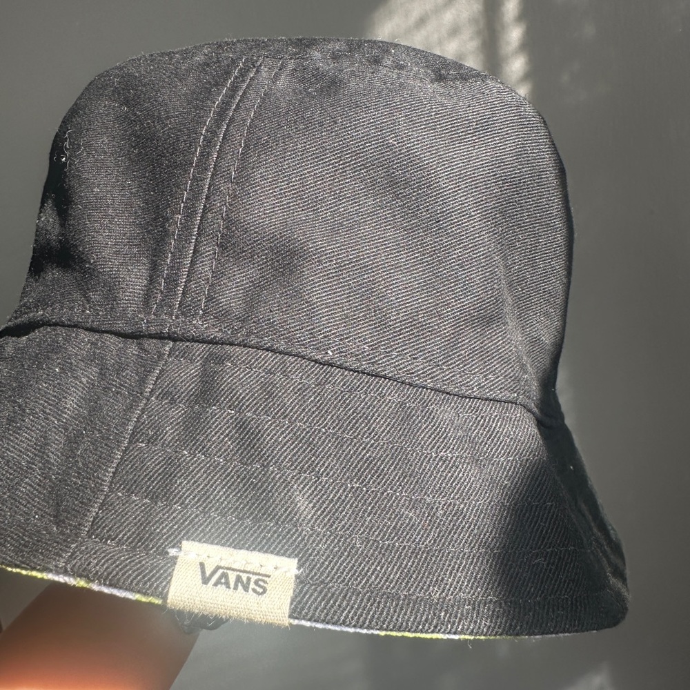 Vans Yellow and White Checkerboard Bucket Hat - Picture 4 of 4